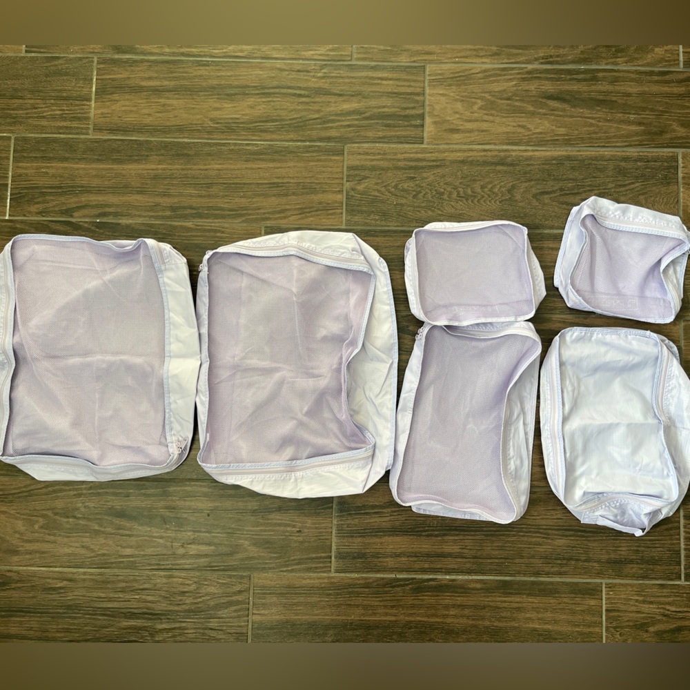 Set of 6 Purple Packing Cubes